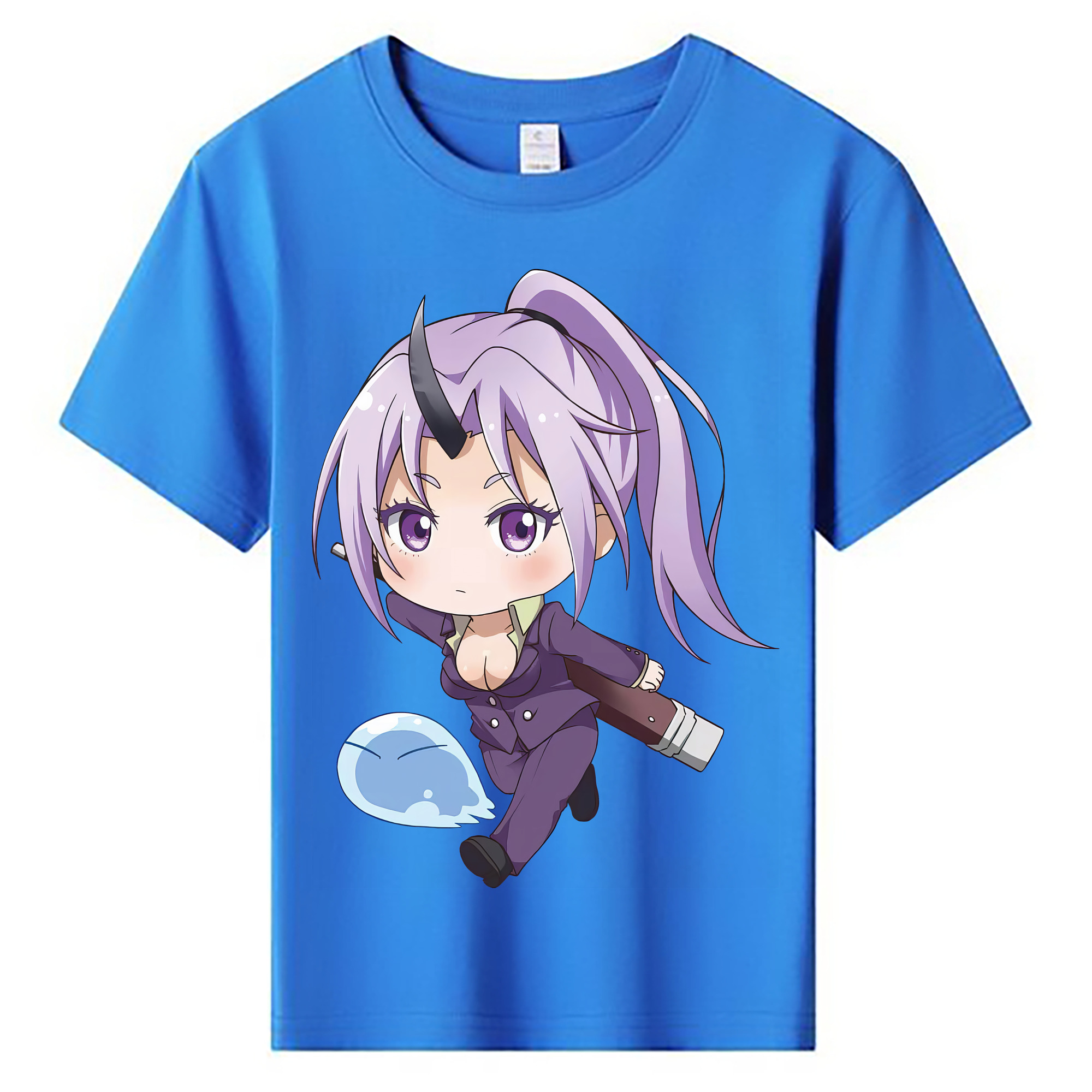 （画像用） 転スラ Regarding Reincarnated to Slime 綿100％キッズTシャツ（フロントプリント）